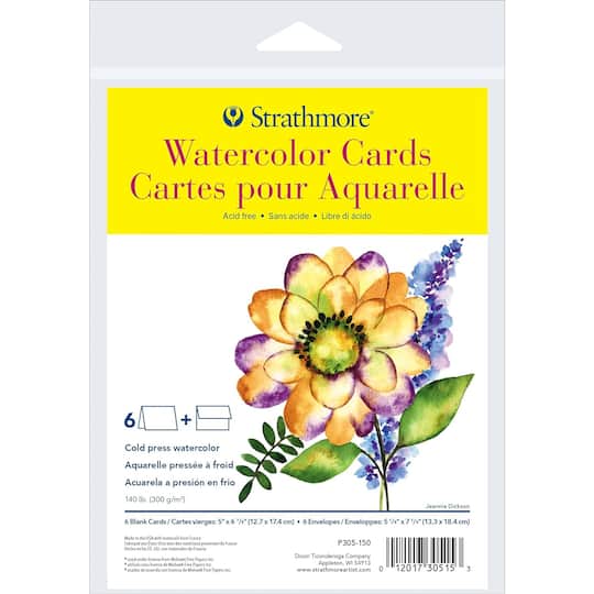 Strathmore® 300 Series Watercolor Cards & Envelopes Set